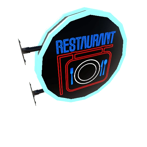 NeonSignRoundRestaurant