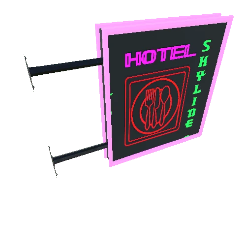 NeonSignSqrHotelSkyline