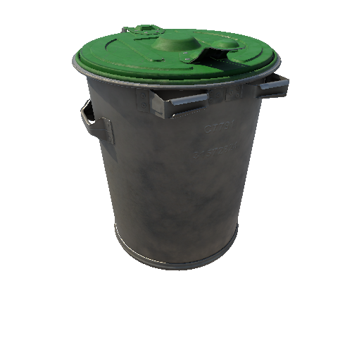 Bin_Metal_Round_Short_Painted_Green_Assembly