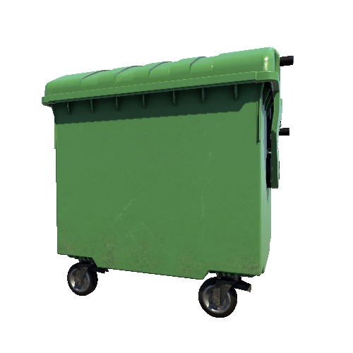 Bin_Plastic_4wheel_Green_Assembly_03