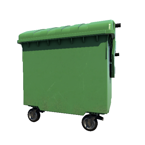 Bin_Plastic_4wheel_Green_Assembly_04