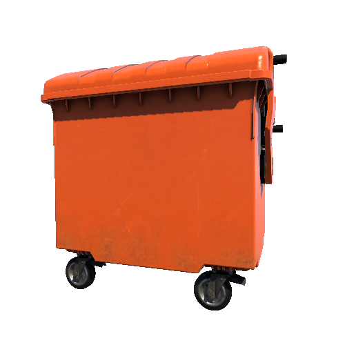 Bin_Plastic_4wheel_Orange_Assembly_01