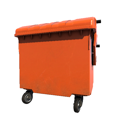 Bin_Plastic_4wheel_Orange_Enclosed_04