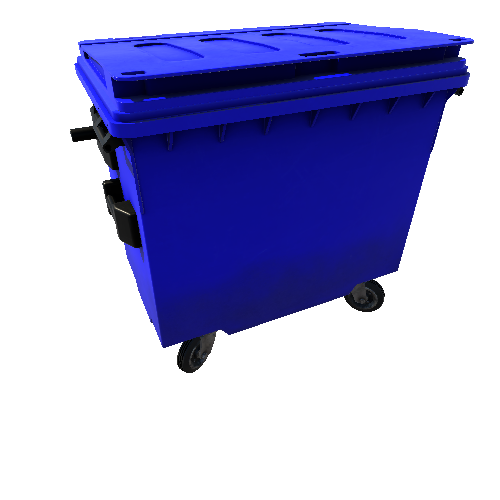 Bin_Plastic_4wheel_Small_Blue_Enclosed