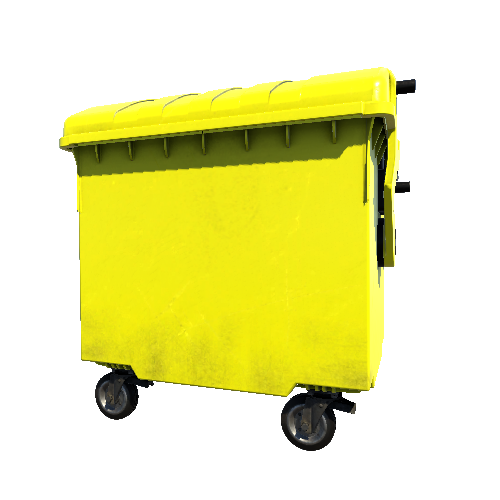 Bin_Plastic_4wheel_YellowOrange_Assembly_02