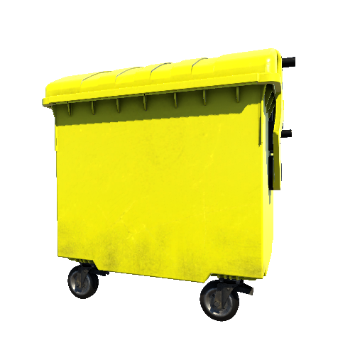 Bin_Plastic_4wheel_YellowOrange_Assembly_04