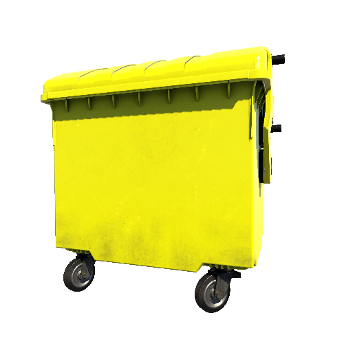 Bin_Plastic_4wheel_Yellow_Enclosed_01