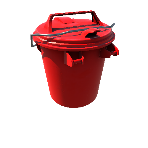 Bin_Plastic_Round_Short_Grainy_Red_Assembly