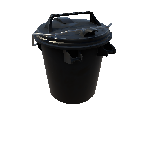 Bin_Plastic_Round_Short_Smooth_Black_Enclosed