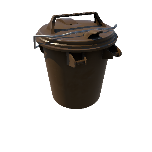 Bin_Plastic_Round_Short_Smooth_Brown_Enclosed