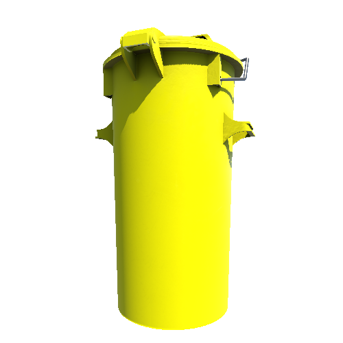 Bin_Plastic_Round_Tall_Smooth_Yellow_Enclosed