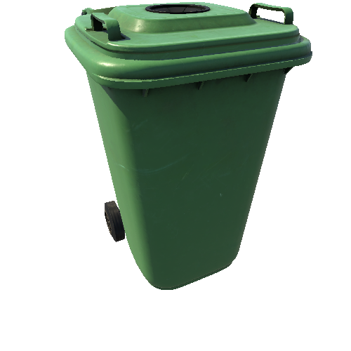 Bin_Plastic_Square_Assembly_LidHole_Green