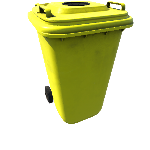 Bin_Plastic_Square_Assembly_LidHole_Yellow