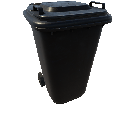 Bin_Plastic_Square_Enclosed_LidFull_Black