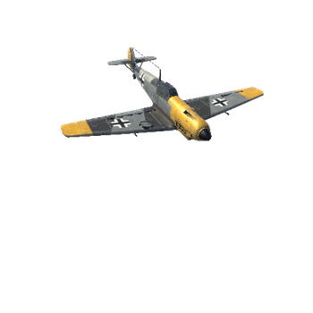 BF109e_a WW2 German Fighter Aircraft BF109E