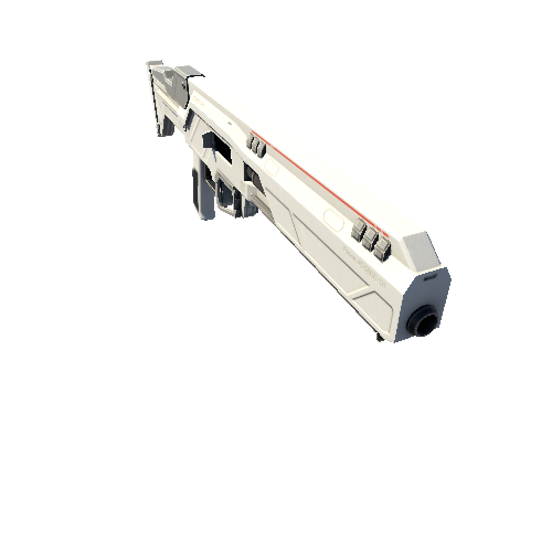 ScifiShotgunGDT12ReceiverWhite