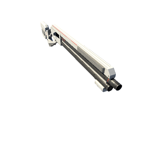 ScifiShotgunPPT25ReceiverWhite