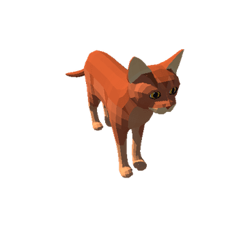 Lowpoly_Cat_Abyssian