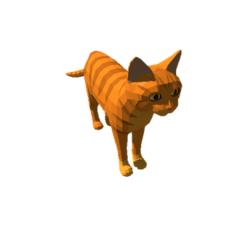 Lowpoly_Cat_Red