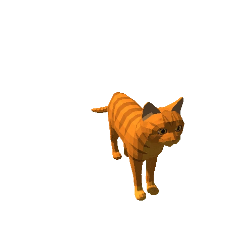 Lowpoly_Cat_Red