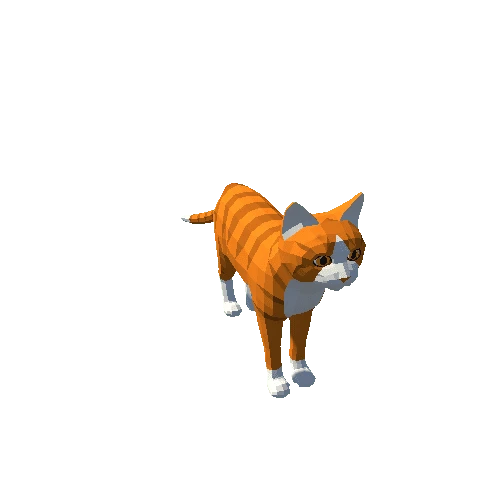 Lowpoly_Cat_RedWhite
