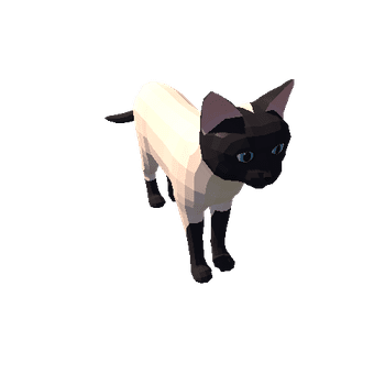 Lowpoly_Cat_Siamese