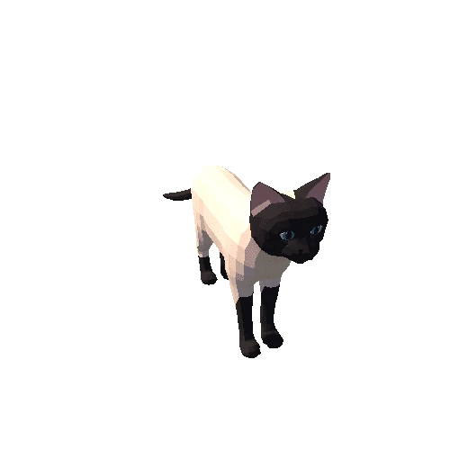 Lowpoly_Cat_Siamese