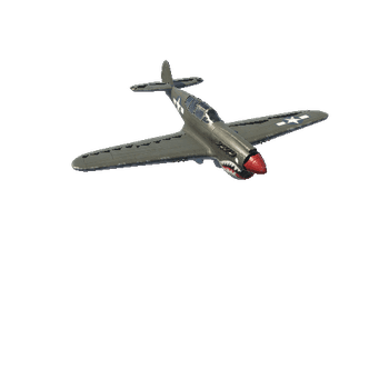 P40_A WW2 US Fighter Aircraft P-40 Warhawk