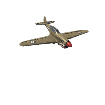 P40_B WW2 US Fighter Aircraft P-40 Warhawk