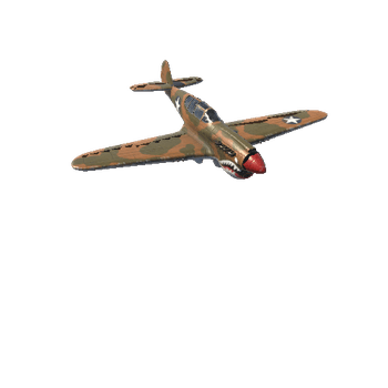 P40_C WW2 US Fighter Aircraft P-40 Warhawk
