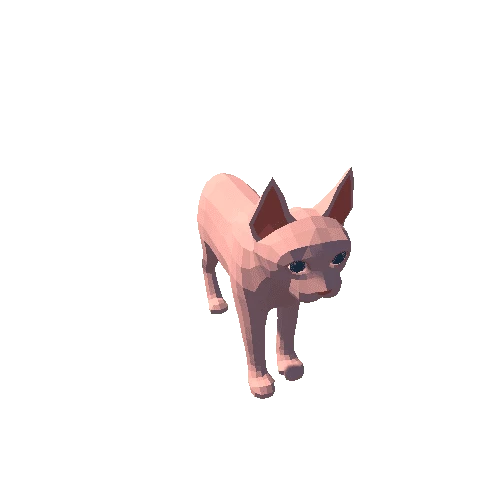 LowPoly_Kitten_Sphynx