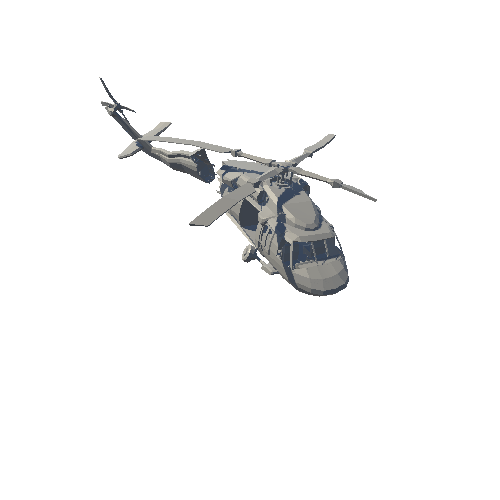 TEMP_CHOPPER POLYGON Military - Low Poly 3D Art by Synty