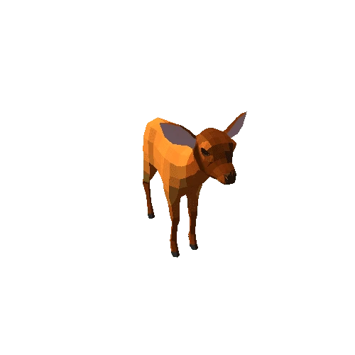 LowPoly_Deer_Calf_10