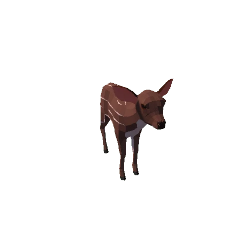 LowPoly_Deer_Calf_12