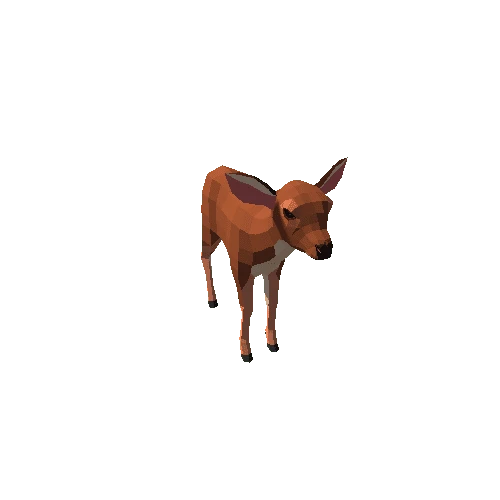 LowPoly_Deer_Calf_4