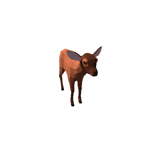 LowPoly_Deer_Calf_5