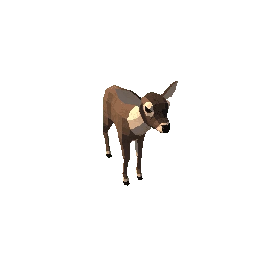 LowPoly_Deer_Calf_7