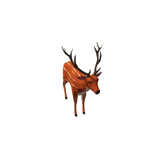 LowPoly_Deer_stag_2