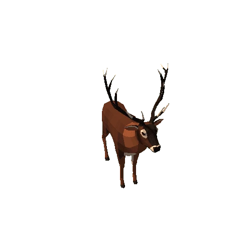 LowPoly_Deer_stag_3