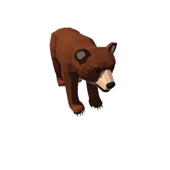 LowPoly_Bear_cub_04