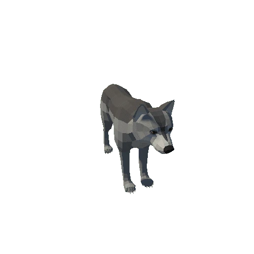 LowPoly_Wolf_2