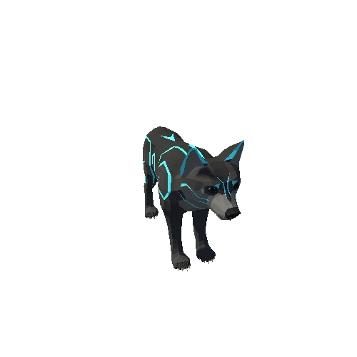 LowPoly_Wolf_Cub_9