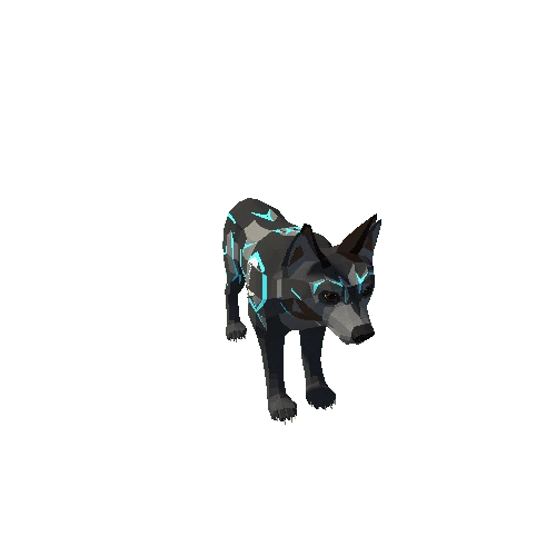 LowPoly_Wolf_Cub_All