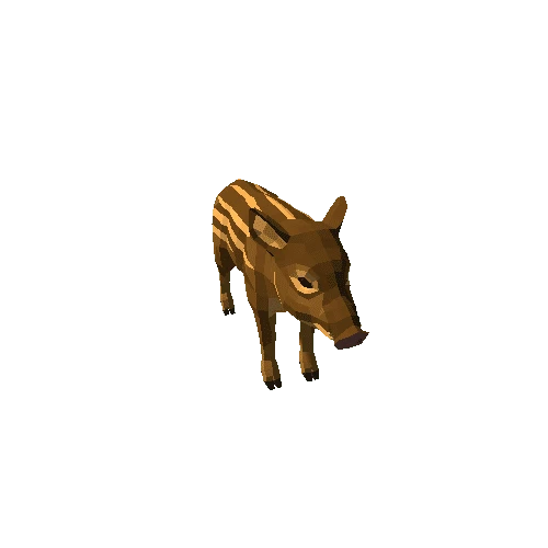 LowPoly_Boar_cub_2