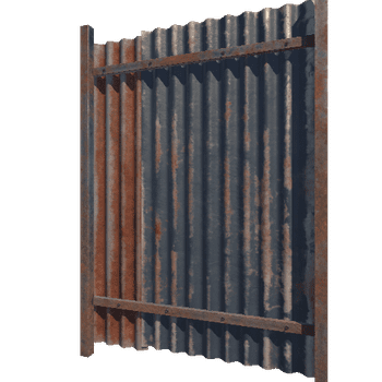 CorrugatedFence_A_2m