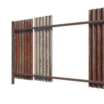 CorrugatedFence_A_4m