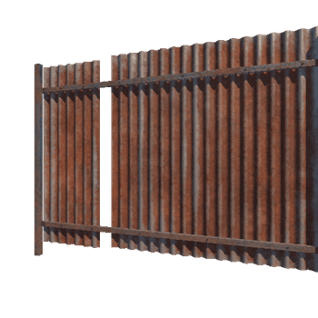 CorrugatedFence_E_4m