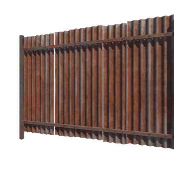 CorrugatedFence_F_4m