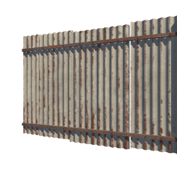 CorrugatedFence_H_4m