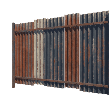 CorrugatedFence_I_4m